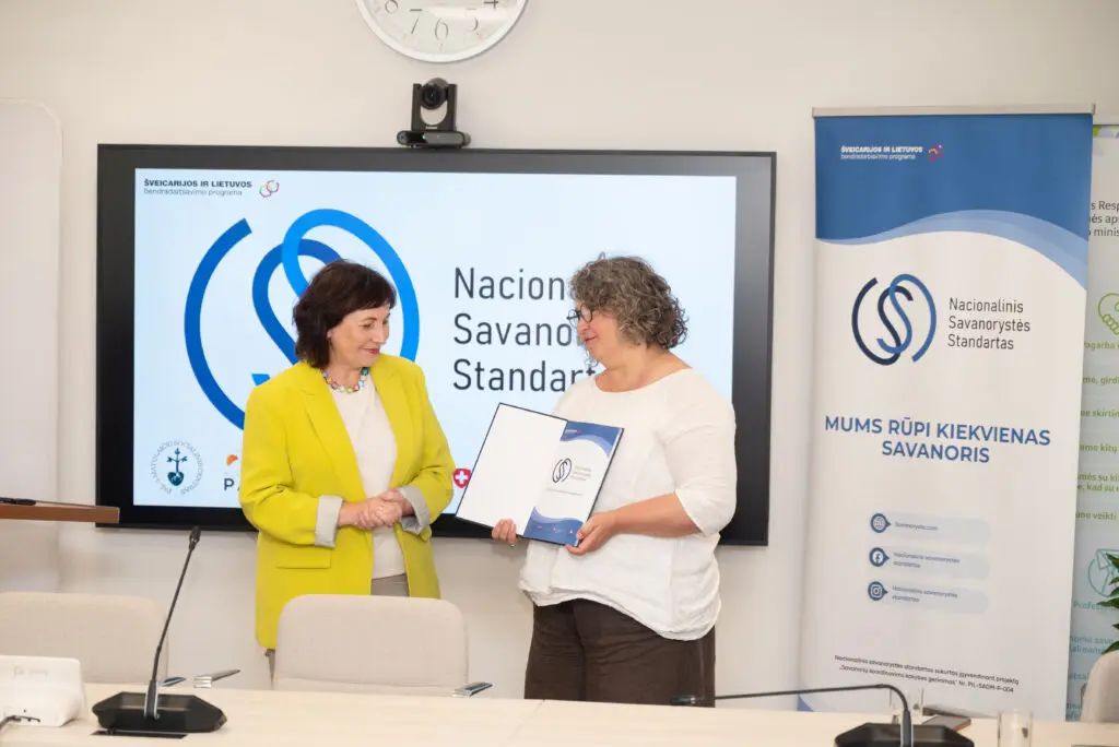 Patvirtintas savanorystės standartas